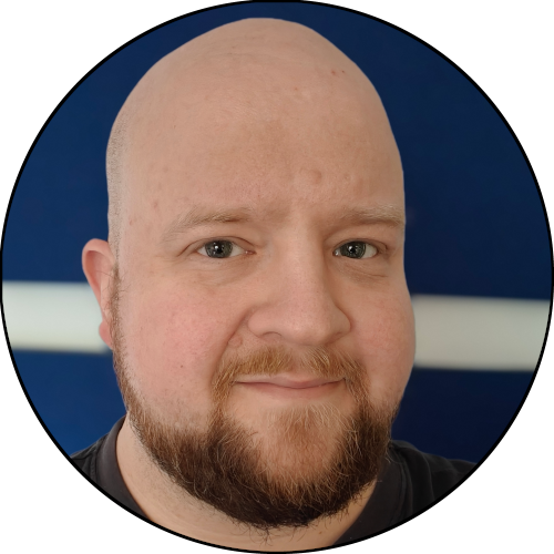 Profile photo of me, smiling.